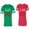 Men Green / Women Red, variant on IF Lost Return To Babe I am Babe Matching Couple Cotton Jerseys (Men Green / Women Heather) (Men S / Women XXL)