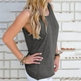 thumbnail image 7 of Endives Women's Tanks Tops Cold Shoulder Knot Backless Tank Top Casual Loose Backless T-Shirt, 7 of 7