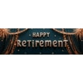 thumbnail image 3 of Glittering Design Retirement Party Banner Gold Color Celebration Banner Decorative Fabric for Retirement Party Indoor Decoration Photo Prop, 3 of 7