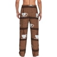 thumbnail image 6 of Mens Pajama Pants, Coffee Cafe Cup Soft Sleep & Lounge Pants for Men, Cuteness Casual PJ Bottoms Pants with Pockets, 6 of 7