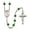Emerald, variant on St. Lillian Catholic Rosary Beads for Men Women, Made in USA Metal Type: Silver Plate, Catholic Sacramental/Devotion: St. Lillian, Color: Light Amethyst