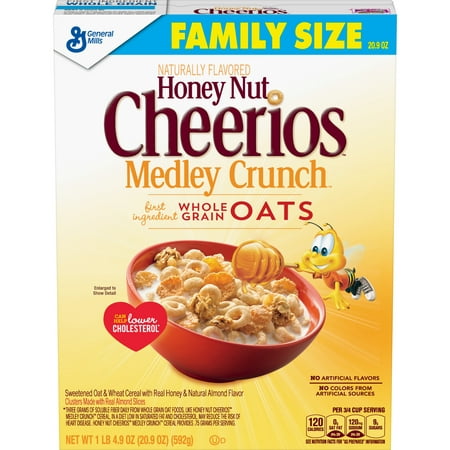 UPC 016000127319 product image for Honey Nut Cheerios Medley Crunch, Cereal, 20.9 oz | upcitemdb.com