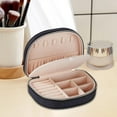 thumbnail image 4 of koolsoo Jewelry Case Removable Tray Portable Jewelry Bag for Bracelet Bead Rings Black, 4 of 6
