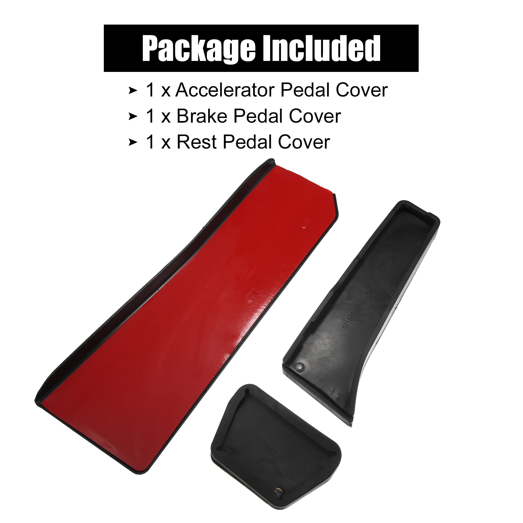 Unique Bargains 3 Pcs Accelerator Pedal and Brake Cover Set for BMW 1 2 3 4 Series