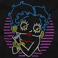thumbnail image 2 of Betty Boop Colorful Neon Sign Cartoon Women's T Shirt Ladies Tee Brisco Brands S, 2 of 5