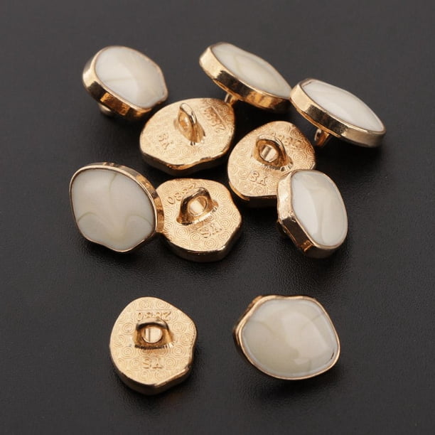 20 piezas botones de metal botones de eje esmaltado botones de jeans botones decorativos para coser chaquetas, pantalones, abrigos perfecl Botones de mango de mármol esmaltado