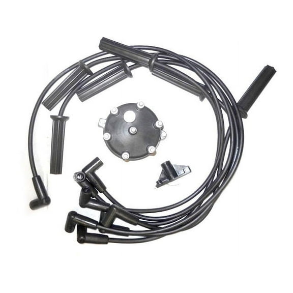 Ignition Tune-Up Kit - Spark Plug Wire Set, Cap and Rotor - Compatible with 1992 - 2003 Dodge Dakota 3.9L V6 1993 1994 1995 1996 1997 1998 1999 2000 2001 2002