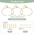 thumbnail image 3 of DIY Stainless Steel Rectangle Link Bracelet Making Kits Golden 10-1/8 inch(25.6~25.8cm), 3 of 6