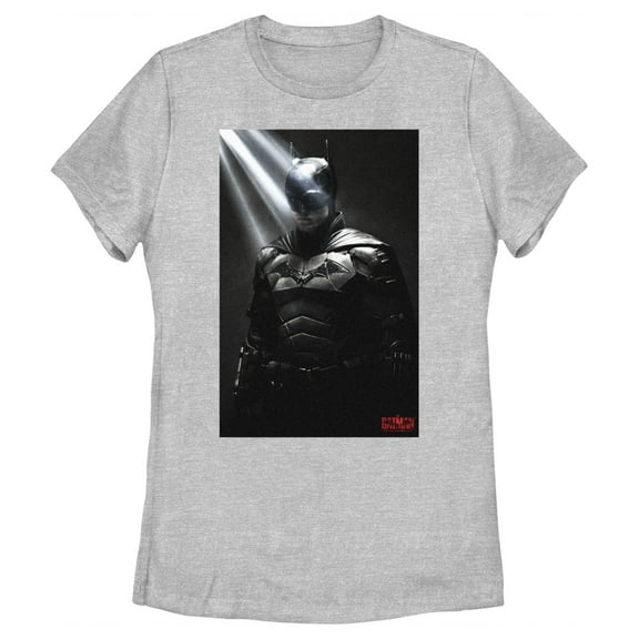 Women's The Batman In the Light Poster Graphic Tee Athletic Heather Medium