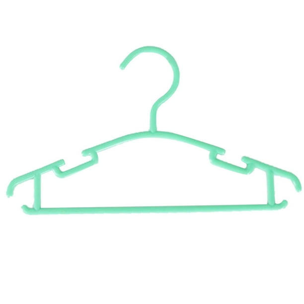 Percha infantil con pinza para pantalones Percha infantil de plástico para secar ropa Percha infantil de plástico grueso de colores