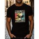 thumbnail image 1 of Easy Distracted By Air Planes Print Men's Short Sleeve T-Shirts, Comfy Casual Elastic Crew Neck Tops For Men's Outdoor Activities, 1 of 5