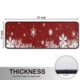 thumbnail image 5 of Kitchen Rugs Sets Of 2,Red Christmas Snowflake Pattern Anti Fatigue Kitchen Mat Rugs Non Slip Washable,Decorative Kitchen Floor Mats for Kitchen,Sink,Laundry,17"x47"+17"x47", 5 of 5