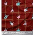 thumbnail image 1 of Soimoi Rayon Fabric Leaves & Floral Artistic Print Fabric by the Yard 56 Inch Wide, 1 of 1