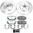 thumbnail image 3 of PowerStop Front Z26 Street Warrior Carbon-Fiber Ceramic Brake Pad and Drilled and Slotted Rotor Kit Fits: BUICK CHEVROLET GMC SAAB Select Models K5334-26, 3 of 9