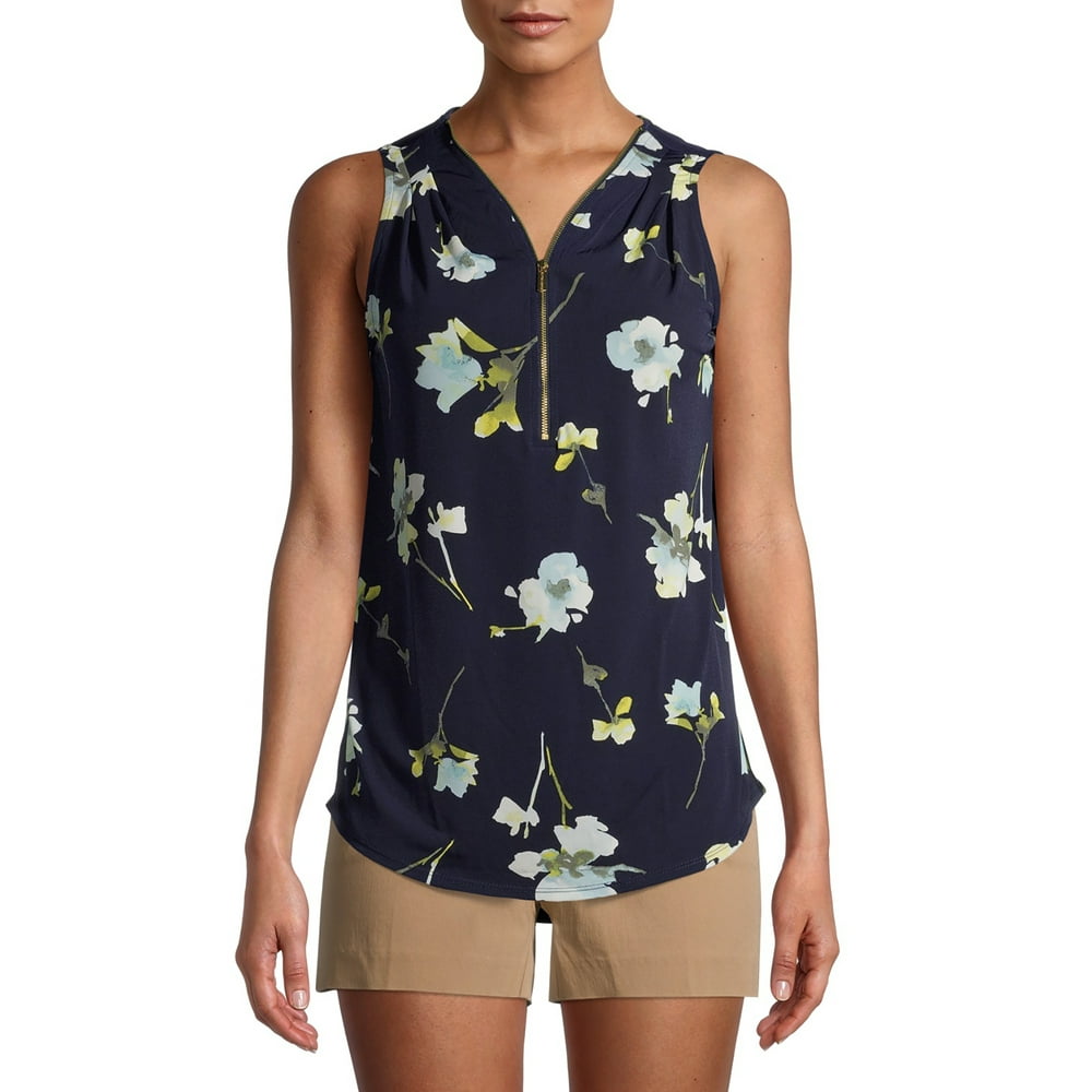 ellen tracy sleeveless blouse