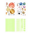 thumbnail image 1 of 4 Sheets Glow in The Dark Wall Stickers Luminous Wall Decals Ceiling Stickers, 1 of 7