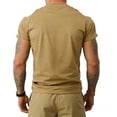 thumbnail image 6 of Havenx Men's 250 Years Of American Independence T-Shirt Crew Neck Short Sleeve Shirt American Flag Design Graphic Tshirts Freedom We the People Classic Summer Top,Khaki 2XL, 6 of 6