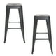 thumbnail image 1 of Set De 2 Bancos Alpes Metal Gris Cocina Comedor Moderno, 1 of 5
