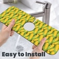 thumbnail image 6 of Xecao Corn 1 for Kitchen Sink Splash Guard Faucet Mat , Faucet Guard & Draining mat, (15" X 5.5" ), 6 of 7