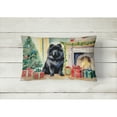 thumbnail image 2 of Black Chow Chow Christmas Fabric Decorative Pillow 12 in x 16 in, 2 of 4