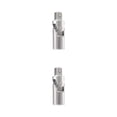 thumbnail image 3 of Riwesomey Adaptador de enchufe de llave de metal, portátil, pulido, brillante, Universal, ajustable, Manual, funda adaptadora de extensión 1/4 pulgada 2piezas, 3 of 6