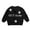 Black, variant on Krdevn Solid Custom DIY Name Daisy Flower Applique Crew Neck Long Sleeve Knit Pullover Sweater for Kids Personalized Back to School Casual Top 4-5 Years,Black