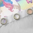 thumbnail image 4 of Erosebridal Kawaii Unicorn Kids Blackout Curtains Set of 2 (52x84 Each),Dreamy Princess Style Window Curtains For Girls, 4 of 7