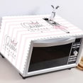 thumbnail image 3 of Microwave Oven Cover, Dustproof Cotton Machine Protector Anti-Dust Linen Fabric Microwave Dustproof Cloth Cover Decorative Kitchen Appliance Cover(Princess), 3 of 5