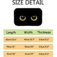 thumbnail image 7 of GZHJMY Bathroom Rugs Mats Non-Slip, Soft Microfiber Absorbent Bath Mats for Shower Bathtubs, Yellow Eyes Indoor Entrance Door Mats Bedroom Laundry 31”x20” Carpet Runner, 7 of 7