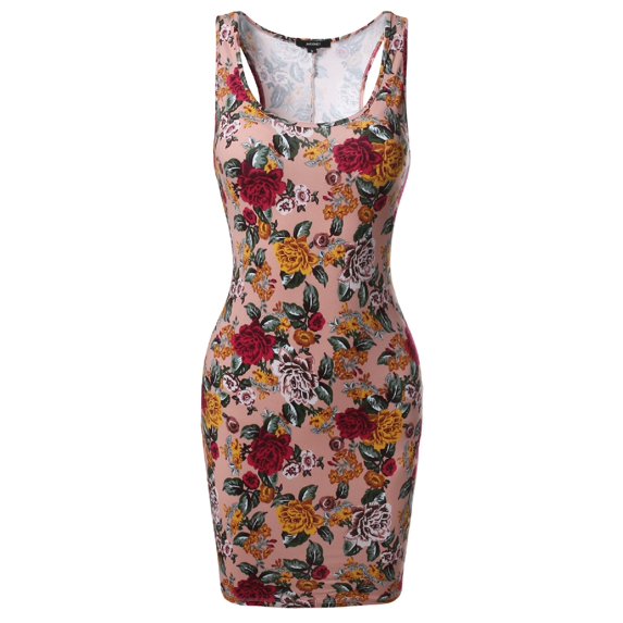 FashionOutfit Women's Floral Print Stretchy Mini Dress