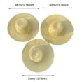 thumbnail image 3 of Shadoumai Wide Brim Straw Hat, Foldable Mens Cowboy Sun Hat, Shapeable Beach Safari Fishing Hat for Outdoors, 3 of 8