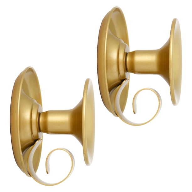 Bearachild Candeleros decorativos de 2 piezas con mango para un ambiente encantador Candelero de metal Decoración del hogar Oro