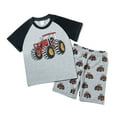 thumbnail image 1 of MIASHUI Ensembles d'Été pour Garçons Vêtements de Jeu Décontractés avec Design de Dinosaure T-Shirt à Manches Courtes Col Rond et Shorts pour Activités Extérieures Quotidiennes, 1 of 2