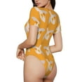 thumbnail image 2 of Balery Flying Ducks Body de cuello redondo de manga corta para mujer Tops de manga corta Tops básicos-XX-Large, 2 of 7