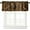 Barn Door-3, variant on Wooden Barn Doors Valance Curtain Wood Rustic Farm Farmhouse Country Retro Metal Texture Western Rod Pocket Valance Window Treatments 1 Panel Short Curtains for Kitchen Bedroom 54 x 18 in