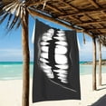 thumbnail image 2 of Ryvnso Mouth Oversized Beach Towel Microfiber Bath Blankets Swimming Fitness 37" x 74", 2 of 5