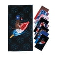 thumbnail image 6 of Spirit of America Cotton Blend Popsicle Cat Patriotic Graphic Print Quick Dry Beach Towel, 34" x 64", 6 of 6