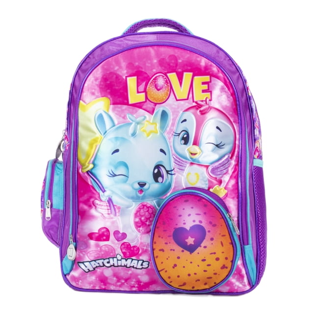 Mochila Hatchimals ATMPACKS Morada Love Primaria Color Violeta Diseño Liso