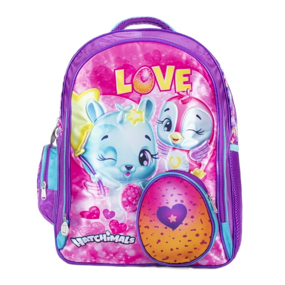 Mochila Hatchimals ATMPACKS Morada Love Primaria Color Violeta Diseño Liso