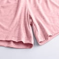 thumbnail image 4 of TMOYZQ Women's Summer Casual Cotton Shorts Solid Color Elastic Waist Pajamas Shorts Plus Size Lounge Pants Soft Cozy Sleep Shorts, 4 of 5