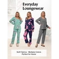 thumbnail image 6 of Anygrew Women's Pajamas Set Long Sleeve Shirts and Long Pants 2 Piece Pjs Sleepwear with Pockets, 6 of 8