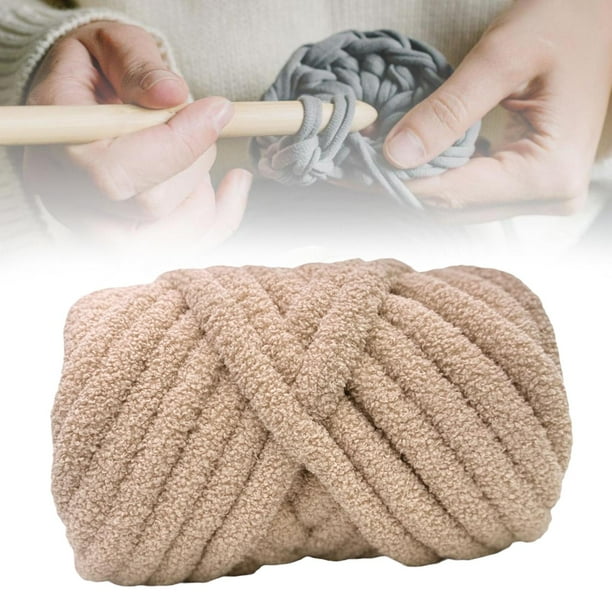 Hilo de lana grueso para tejer brazos hilos de ganchillo para tejer hilo voluminoso hilo de peso para sombreros sueter cojin cerca de cama Beige Sunnimix Hilo de lana grueso Walmart