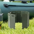thumbnail image 1 of Parabrisas de quemador de campamento, bloqueador de viento 11 placas, parabrisas de pantalla de viento plegable de metal para un picnic para acampar, 1 of 8