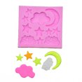 thumbnail image 1 of Silicone Fondant Mold Moon Stars Clouds DIY Creative Cake Mold Candy Making Mold, 1 of 10