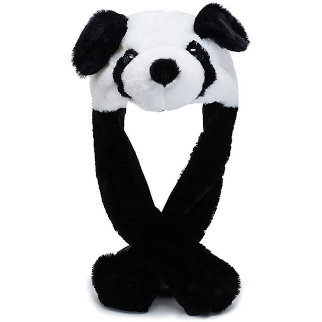 Animal de peluche sombrero con orejas juguete regalo de cumpleaños con orejas móviles empujar el sombrero de animal hacer que las orejas se muevan niña