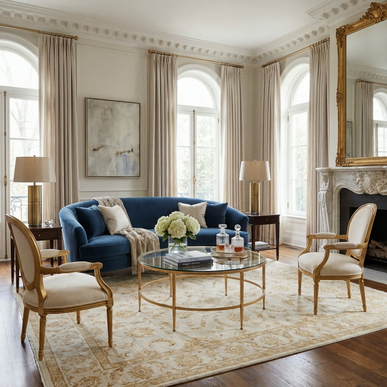 SAFAVIEH Couture Edmund Glam Round Metal Coffee Table, Antique