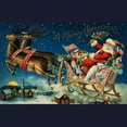 thumbnail image 3 of CafePress - Vintage Santa Sleigh Sweatshirt (Dark) - Classic Crew Neck Sweatshirt, 3 of 4