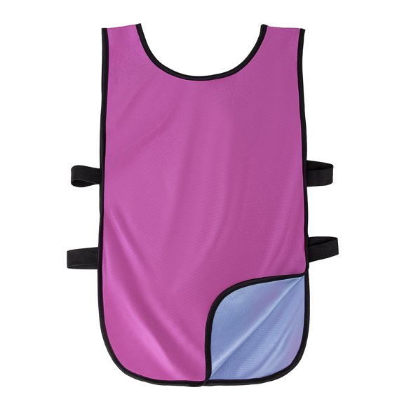TOPTIE Reversible Scrimmage Pinnies Practice Jerseys Soccer Training Vest for Adult / Child-light blue/pink-Adult