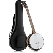 6-String Banjo Guitar with Closed Back Resonator and 24 Brackets