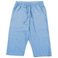 thumbnail image 6 of asjyhkr Capri Pant for Men Cotton Linen Drawstring Lightweight Comfy Summer Beach Lounge Trousers with Pockets, 6 of 6